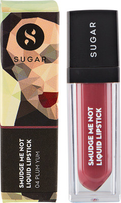 

Sugar Smudge Me Not Liquid Lipstick 04 Plum Yum(Muted Plum, 4.5 ml)