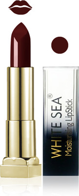 

white sea cosmetics makeup velvet glossy lipstick enriched with vitamin E fashion color combo set of 1(hot chocolate, 5 ml)
