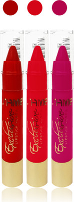 

ishme cosmetics makeup ultra matte lipstick combo set of 3(red pink orange)