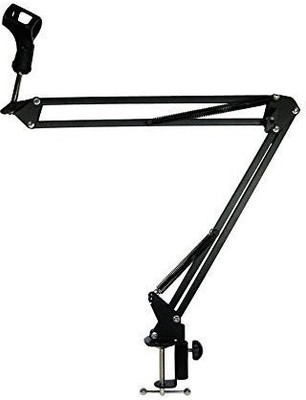 

Robustrion Microphone Suspension Boom Scissor Arm Stand(Black)