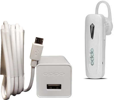 OPPO Wall Charger Accessory Combo for Oppo Mobile(White)