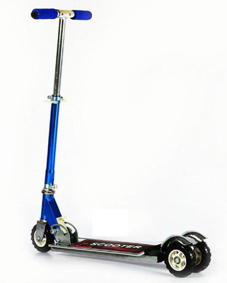 

Goyal Traders Heavy Metallic Big Size 3 Wheel Height Adjustable Kids Folding Scooter(Blue)
