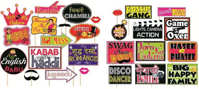 

Kala Decorators Set Of 28 Funny Wedding Party props,Photo booth props For Wedding,Party,Marriage Photo Booth Board(Wedding, Party)