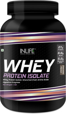 

Inlife INLIFE 100% Isolate Whey Protein Powder Supplement 27 grams protein per serving - 1kg (Chocolate) Whey Protein(1 kg, Chocolate)