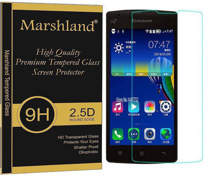 MARSHLAND Tempered Glass Guard for 9H Hardness 2.5d Round Edge Screen Protector Anti Scratch, Bubble Free, Transparent, Lenovo A1000(Pack of 1)
