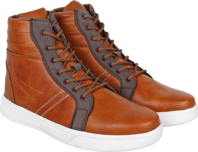 

Aero Synthetic Leather Sneakers For Men(Tan