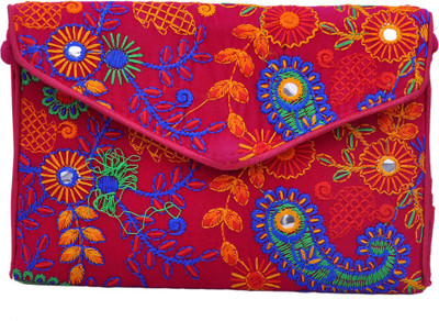 

Sadaf Design's Girls Formal Multicolor Silk, Nylon Sling Bag