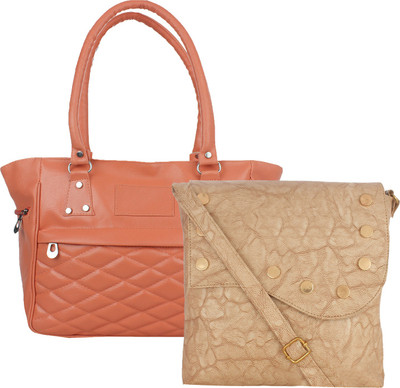 

Fillin Cart Women Casual, Evening/Party Tan, Beige PU Sling Bag, Beige;tan