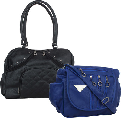 

Fillin Cart Women Casual, Evening/Party Black, Blue PU Sling Bag