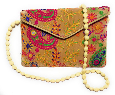 

Unique Fashion Women Casual Beige Velvet Sling Bag
