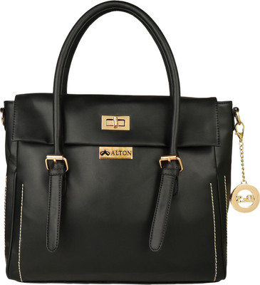 

ALTON Girls Casual Black Leatherette Shoulder Bag