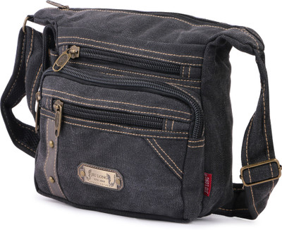 

AlexVyan Men & Women Casual Grey Denim Sling Bag