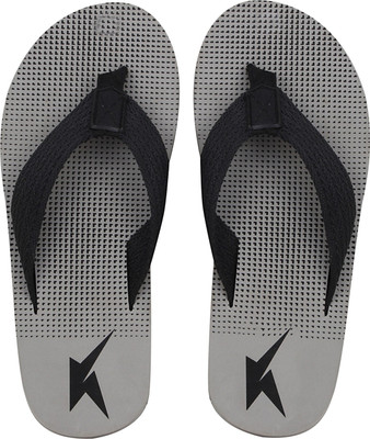 

Kraasa Check Printed Flip Flops, Grey