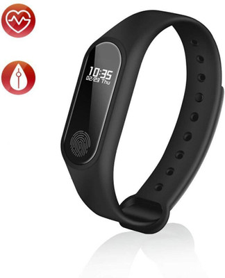 

RHONNIUM ™ Smart Band M2 Heart Rate Monitor Fitness Activity Tracker Waterproof Bluetooth Water Resistant IP67 Sleep Monitor Pedometer EXCELLENT(Black Strap, Size : Free Size), Ebony