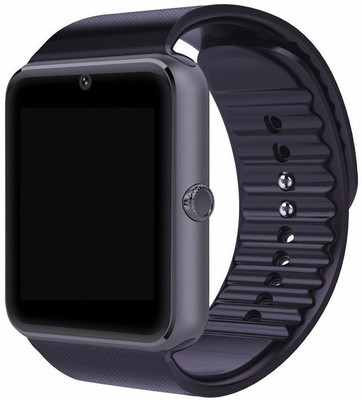 

ALONZO Bluetooth Smart Watch GT08 Phone With Camera and Sim Card & SD Card Support Black Smartwatch(Black Strap Free Size)