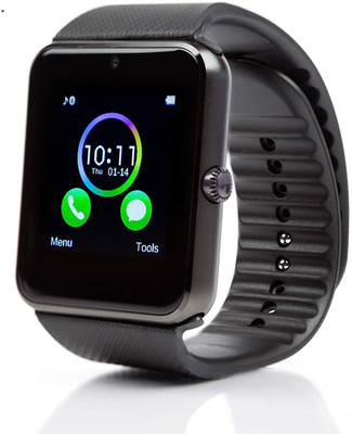 

BERRIN GT08 Smart Watch Compatible With IOS Android With Pedometer Camera Monitoring Sleep Sedentary Reminder Black Smartwatch(Black Strap Regular)