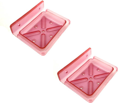 

RoyaL Indian Craft Set of 2 Unbreakable Rust Resistant Pink Color Soap Case with(Pink)