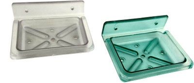

DECZO Set of 2 Unbreakable Rust Resistant Soap Case with 6 Months Warranty(White,Green)