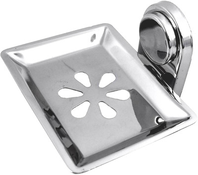 

DECZO Chrome Finish Silky Steel Soap Case(Silver)