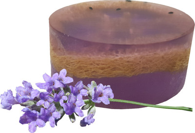 

Kivalo ® 100% Organic Lavender Loofah Soap Including Loofah Body Scrub Moisturising Soap(100 g)