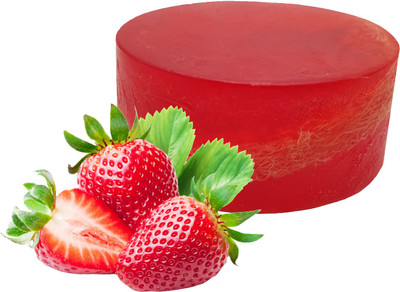 

Kivalo ® 100% Organic Strawberry Loofah Soap Including Loofah Body Scrub Moisturising Soap(100 g)