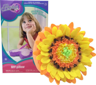 

Tiny 2 Tall DIY Hand Sewing Plush Sunflower Pillow - 4.5 cm(Multicolor)