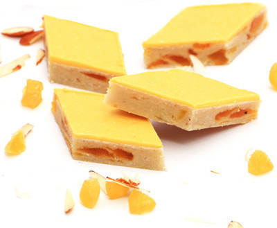

Ghasitaram Gifts Mango Fruit Kaju Katli(400 g, Box)
