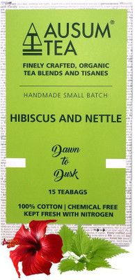 

Ausum Hibiscus and Nettle (Tea Bags) | Hibiscus Herbal Tea Bags(15 Bags, Box)