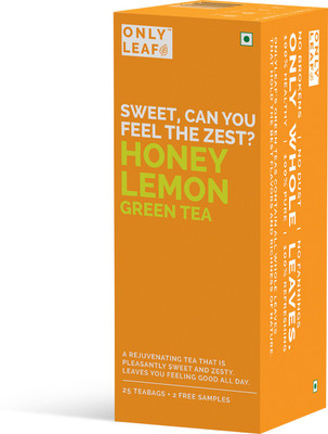 

Onlyleaf 100% Natural Digestive Aid Honey, Lemon Green Tea Bags Box(27 Bags)