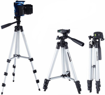 

ShoppKing TR03110 Tripod Kit(Black, Silver, Supports Up to 2000 g)