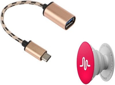 

OLECTRA Prime series of type c otg cable and Musically popup socket. USB Adapter(Multicolor)