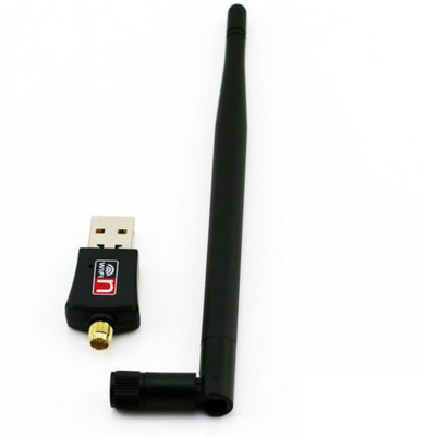 

SCORIA USB WiFi Adapter Network LAN Card With Antenna 802.11 n/g/b LAN Adapter Computer Driver USB Adapter(Black)