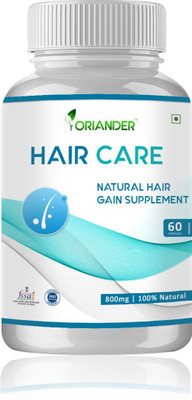 

Oriander oriander 100% natural & organic hair care extract for hair loss, hair fall, baldness, hair problems 800 mg 60 capsules (pack of 1)(200 g)
