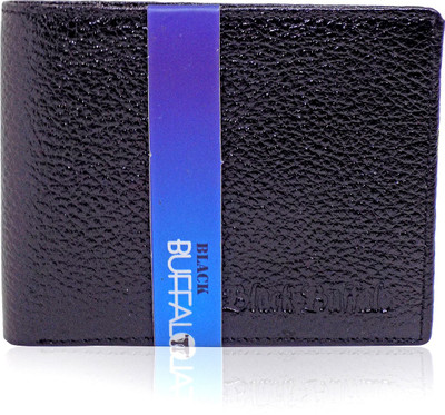

Majik Men Casual Black Genuine Leather Wallet(7 Card Slots)