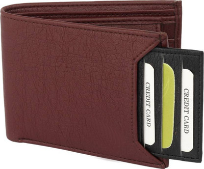 

iBex Men Multicolor Artificial Leather Wallet(5 Card Slots), Brown & black