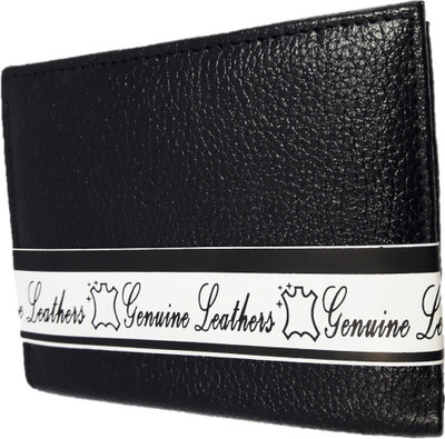 

Rockwell fashion Men Black Genuine Leather Wallet(7 Card Slots)