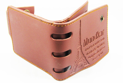 

Peacock Mundkar Boys Brown Artificial Leather Wallet(8 Card Slots), Tan