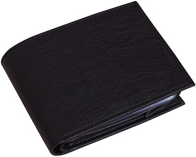 

LAER Men Black Artificial Leather Wallet(10 Card Slots)