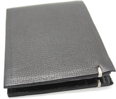 

AQSI Men Black Genuine Leather Wallet(3 Card Slots)