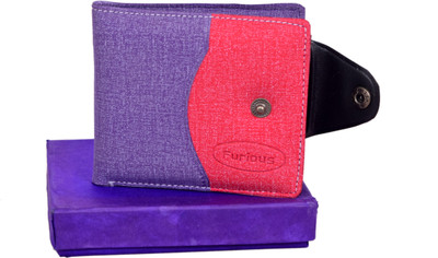

Furious Boys Purple Artificial Leather Wallet(4 Card Slots)