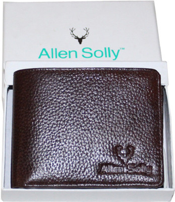 

Allen Solly Men Brown Genuine Leather Wallet(8 Card Slots), Dark brown