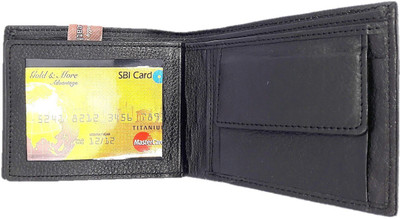 

Rockwell fashion Men Black Genuine Leather Wallet(8 Card Slots)