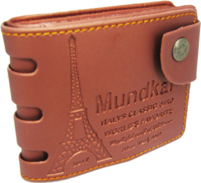

Peacock Mundkar Boys Tan Artificial Leather Wallet(8 Card Slots)