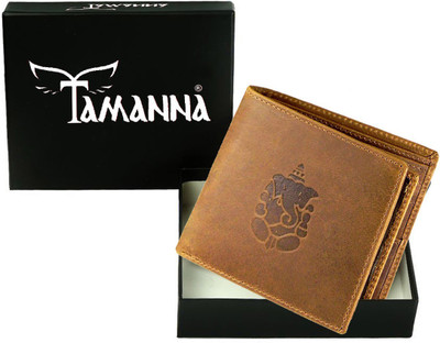 

Tamanna Men Casual Tan Genuine Leather Wallet(8 Card Slots)