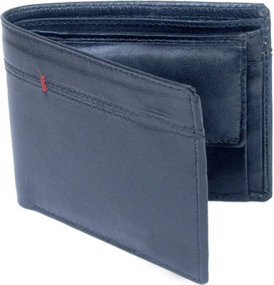 

vrom Men Blue Genuine Leather Wallet(5 Card Slots)