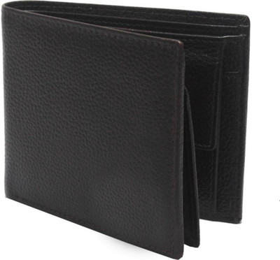 

vrom Men Black Genuine Leather Wallet(5 Card Slots)