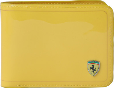 

Ferrari Shining Men Yellow Canvas Wallet(3 Card Slots)