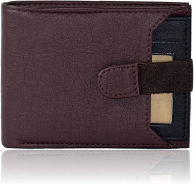 

Ibex Boys Brown Artificial Leather Wallet(6 Card Slots), Brown & black