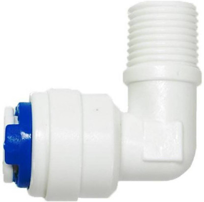 

Pooja Trendz 4 Pcs RO Inline Filter Elbow Connector 1/4 Size Tube x 1/4 Male Thread Solid Filter Cartridge(0.5, Pack of 1)