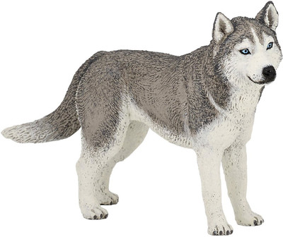 

Papo Figure Siberian Husky Toy Figure(Grey)